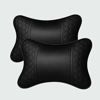 AdroitZ Pack of 2 Car Neck Rest Pillows – Ergonomic Headrest Cushions |Firm Neck & Head Support Comfortable Long Drives, Reduces Pain & Fatigue, Stylish Car Seat Accessories for All Cars, Upgrade 2026
